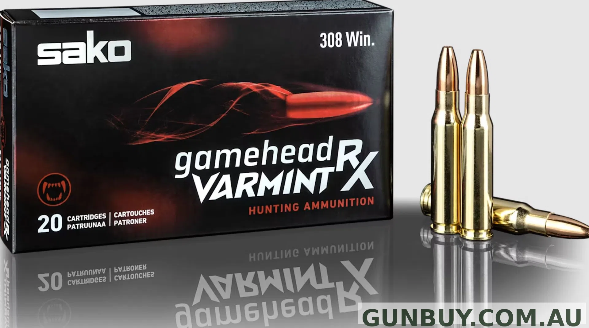 Sako 308 WIN 130gr Gamehead Varmint RX HPBT (50 ROUNDS)