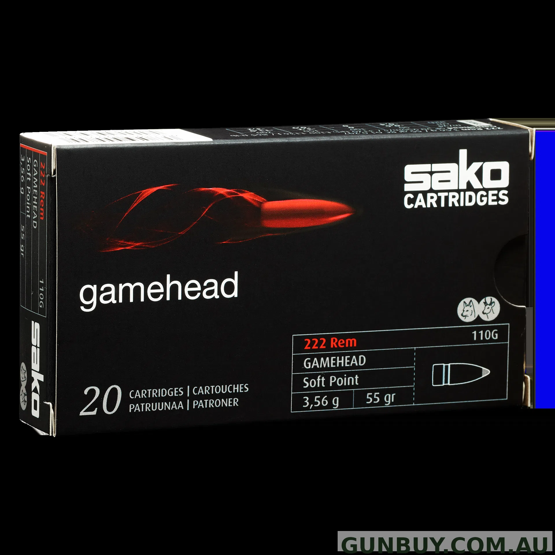 Sako 223 REM 63GR GAMEHEAD 50 PACK