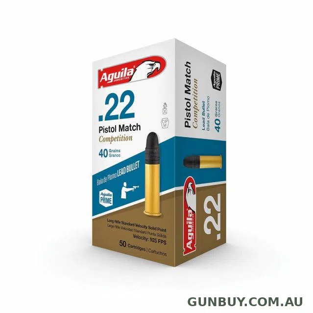 Aguila Pistol Match 40g STD Lead SP - 50 Box