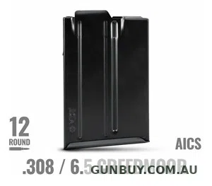 MDT AICS METAL MAGAZINE 308 WIN 6.5CM - WITH BINDER PLATE - 12 SHOT
