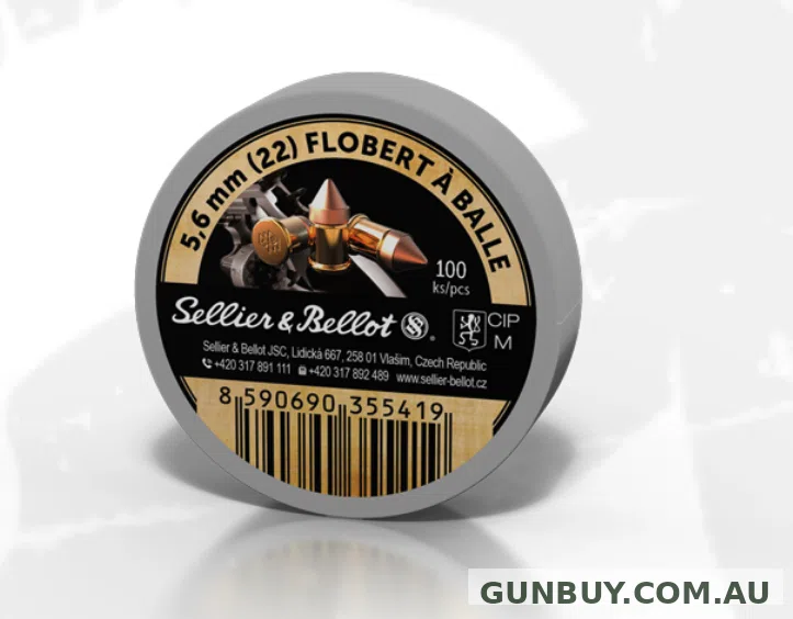 Sellier and Bellot 22 Flobert Conical (100 Rounds)