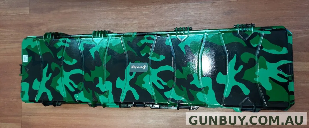 DEFIANCE GREEN CAMO POLY HARD CASE - Shooter's Delight