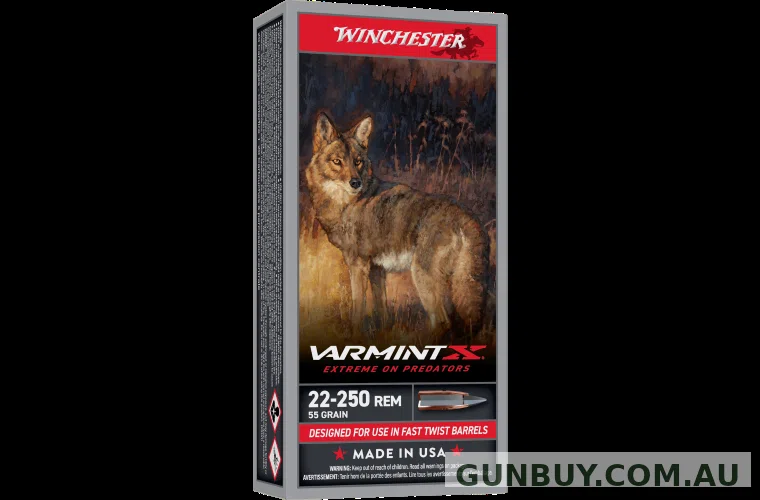 Winchester Varmint X 22-250 Rem 55gr PT (20 PACK)