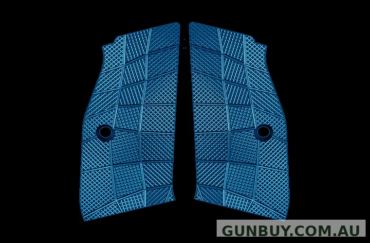 LokGrip CZ Shadow 2 Palmswell GridLOK Aluminium Blue - Suits Short Magwell