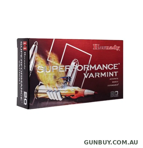 Hornady 222 Remington 50 gr V-max Superformance Varmint Ammo 20 rd