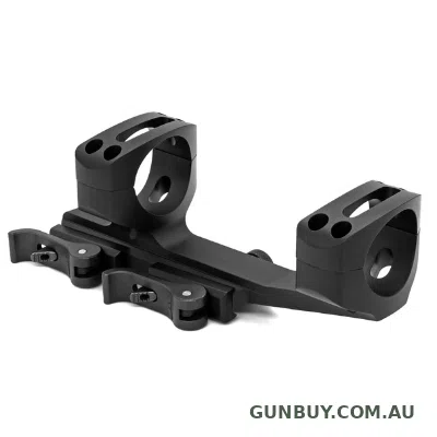 Warne Black Quick Detach Extended Skeletonised 34mm Mount