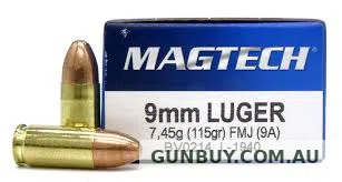 MAGTECH 9MM LUGER 115GR FMJ (50 PACK)