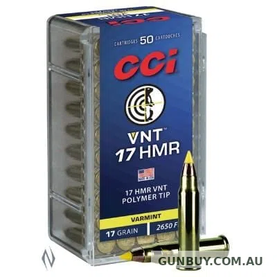 CCI 17HMR VNT 17GR TIPPED 2650FPS (50 rounds)