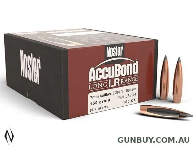Nosler 7mm 150gr Accubond LR 100pk