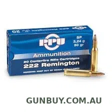 Prvi Partizan 222 Rem 50gr SP (20 Rounds)