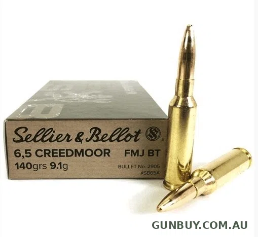 Sellier and Bellot 6.5 Creedmoor 140 gr FMJBT (20 Pack)