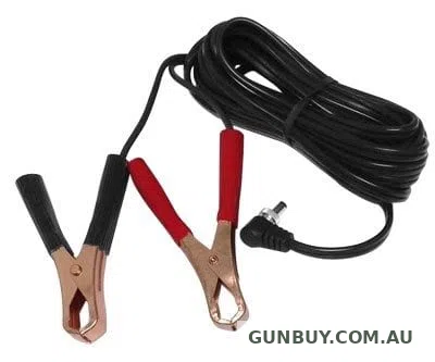 REPLACEMENT REPLACEMENT 5 METER FIG 8 CORD KIT FOR DIRECT CONNECTION TO EXTERNAL BATTERY VIA ALLIGATOR CLIPS