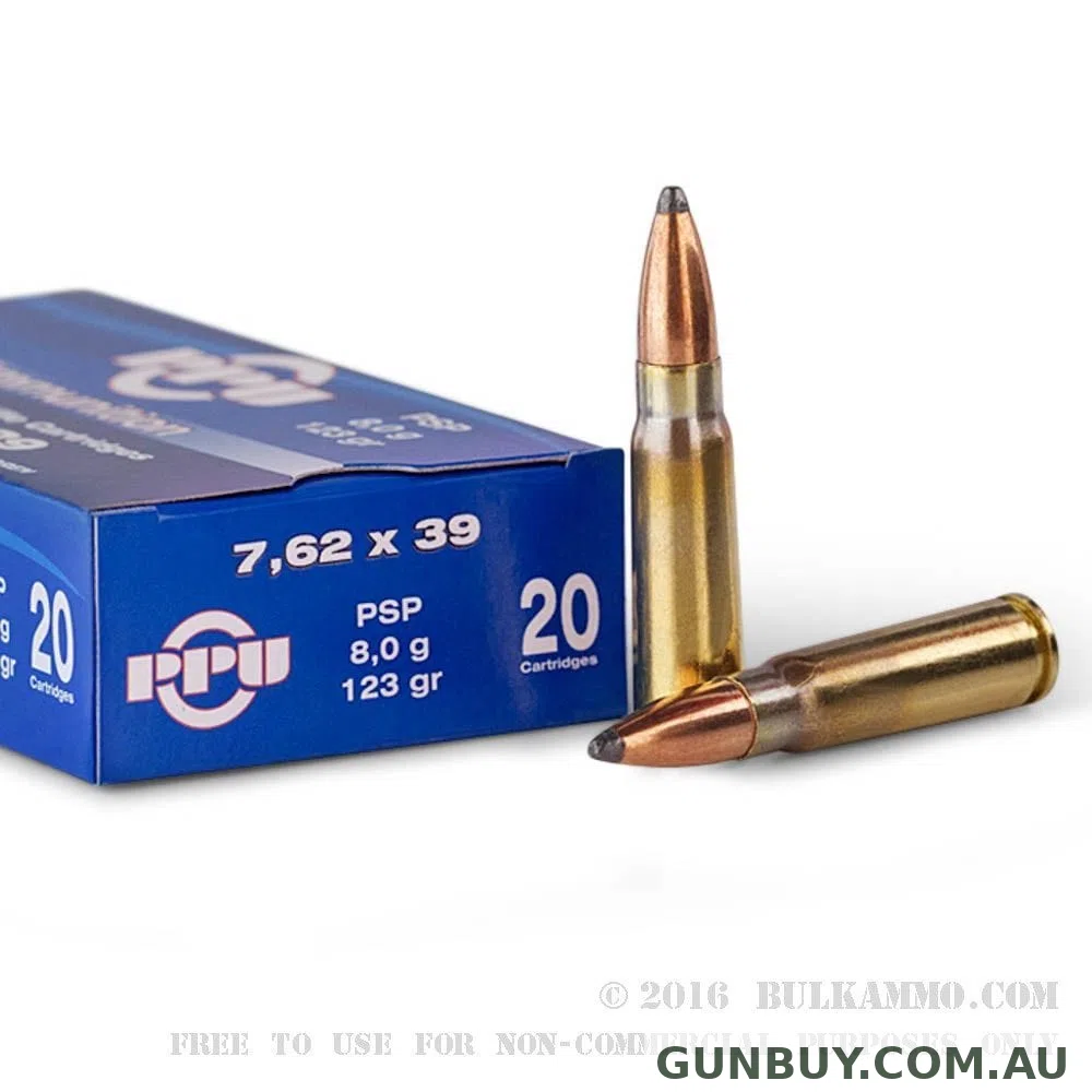 PRVI PARTIZAN 7.62 x 39 123GR SP (20 ROUNDS)