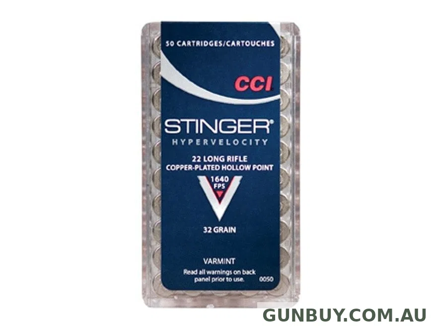 CCI 22LR STINGER 32GR CPHP 1640FPS (500pcs)