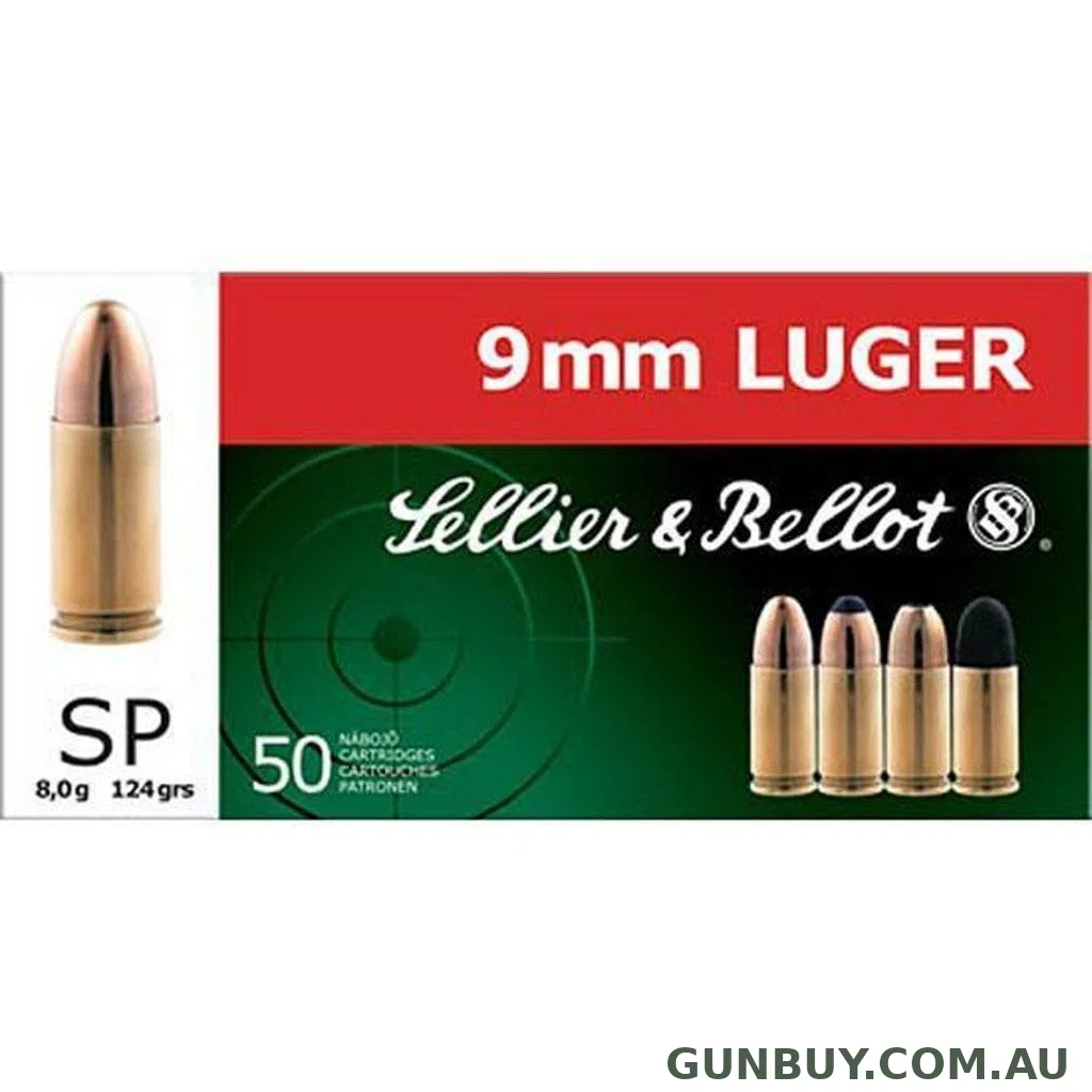 Sellier & Bellot 9mm Luger 124gr SP 50 Pack
