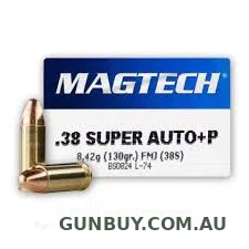 Magtech 38 Super +P 130gr FMJ (50 Pack)