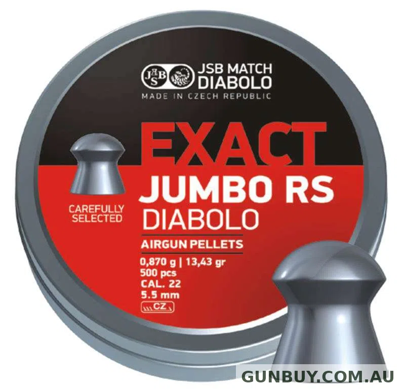JSB EXACT JUMBO HEAVY 30 CAL (44.75 GRAINS) TIN 150 PELLETS