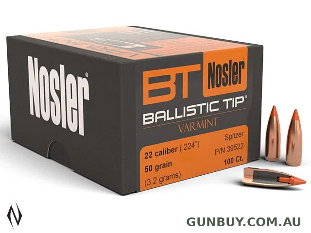 Nosler 224 50GR Ballistic Tip 100PK