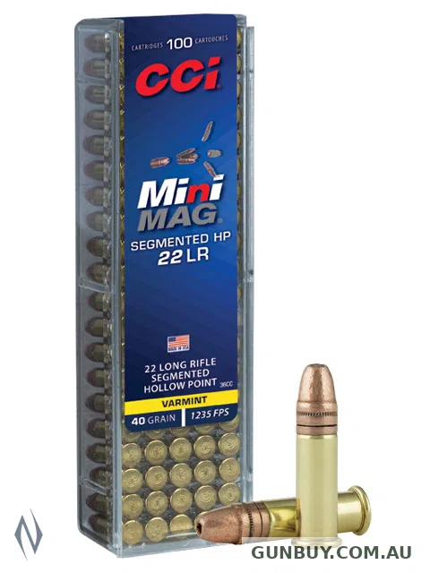 CCI 22LR MINI MAG 40GR SEGMENTED HP 500 BRICK 1235FPS