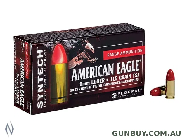 Federal 124gr TSJ Synthetic Jacket American Eagle (50pcs)