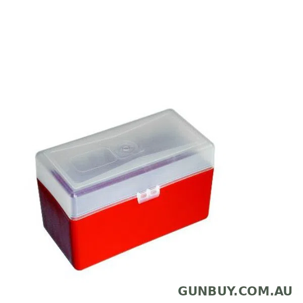 Megaline 9mm AMMO BOX - 100 ROUNDS CAPACITY (ORANGE/TRANSPARENT)
