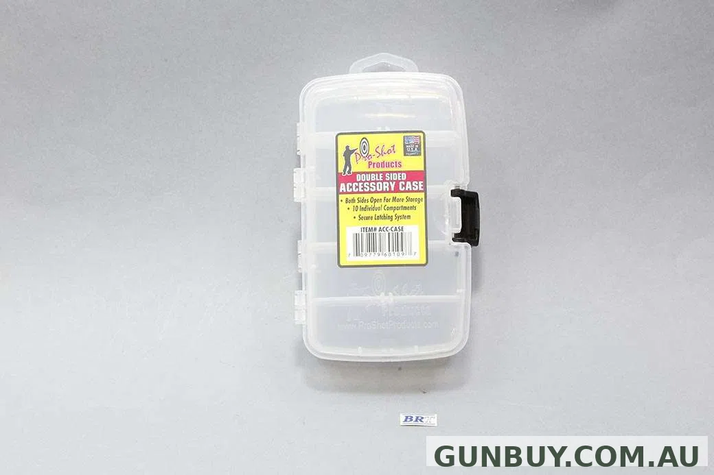 Pro Shot Dual Sided Accessory Case - Clear