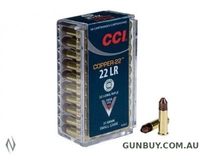 CCI 22LR 22 COPPER 21GR HP 1850FPS