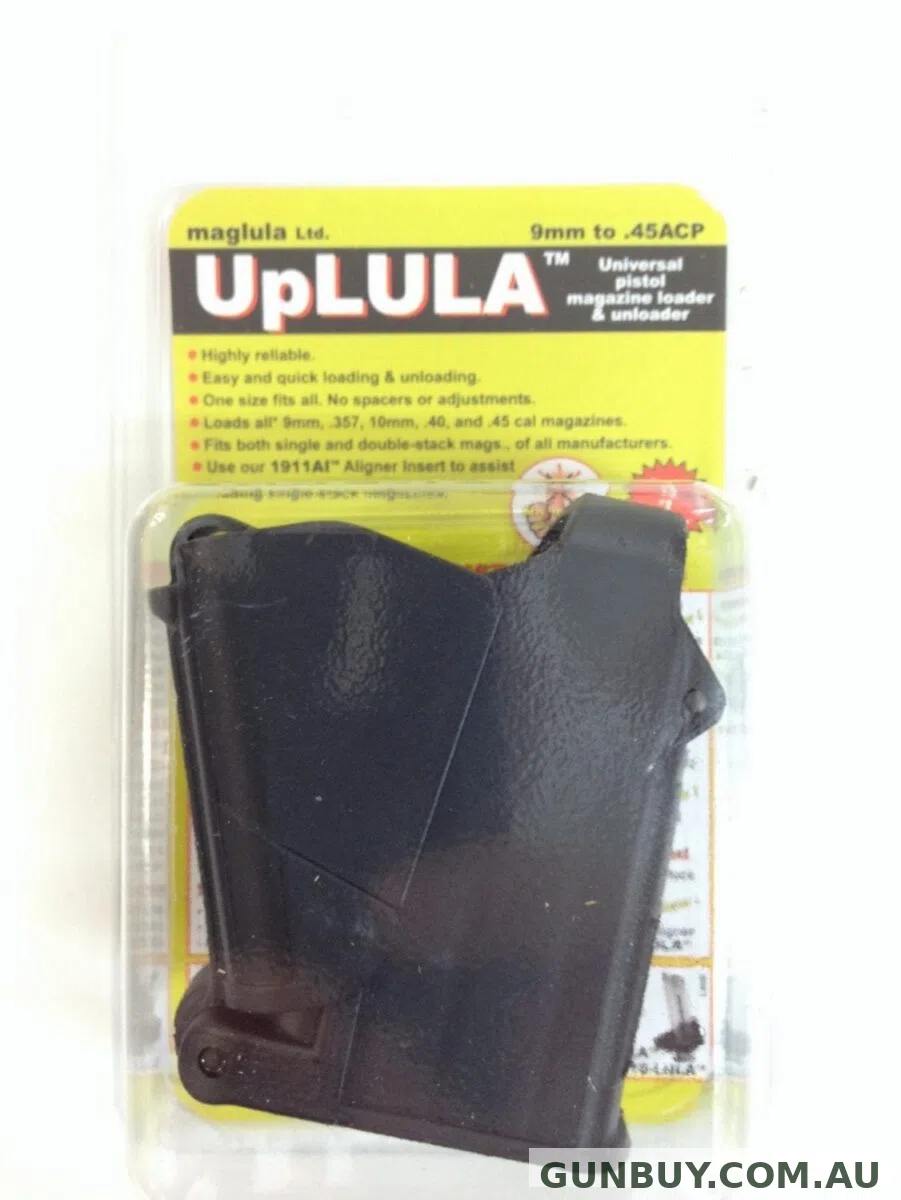Uplula Universal Magazine Loader 9mm to 0.45 Cal - Black