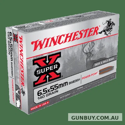 Winchester Super 6.5x55 Swedish 140gr SP (20 Rounds)