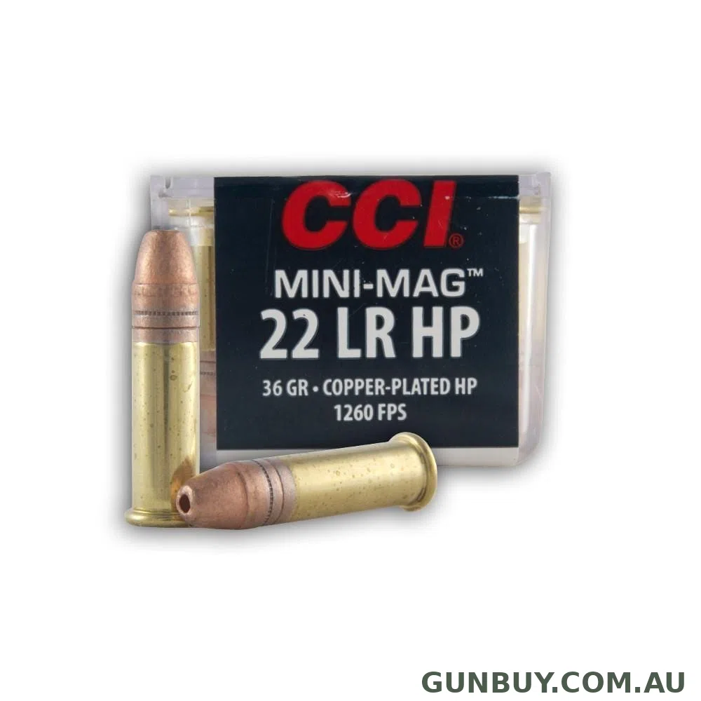 CCI 22LR MINI MAG 36GR HV HP 500 PK 1260FPS