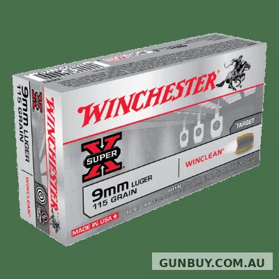 Winchester Super Clean 9mm 115gr BEB 50 pack