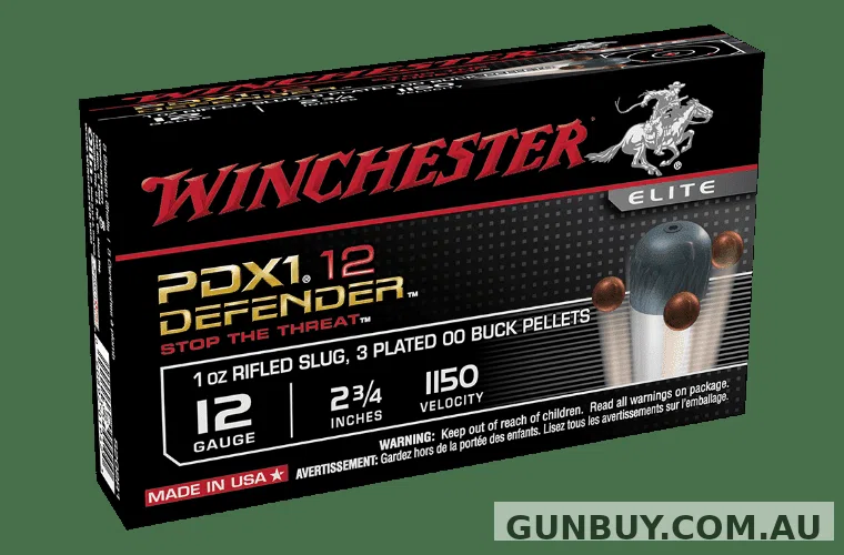 Winchester PDX1 Supreme Elite 12G 2 3/4INCH Slug/3xOO Buck 1.58 (10 PACK) - Shooter's Delight