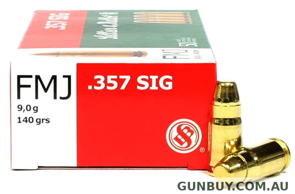 Sellier and Bellot 357SIG 140gr FMJ (50 Pack)