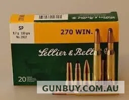 Sellier & Bellot 270 Win 150gr SP 20 Pack