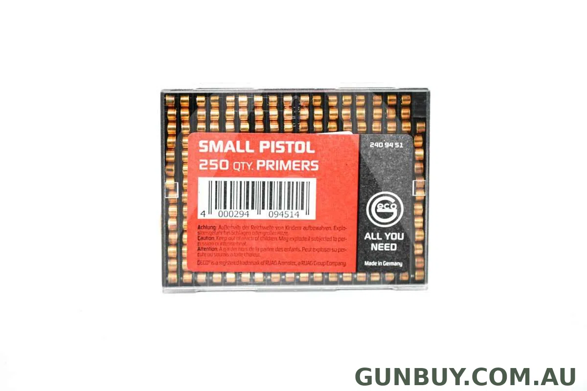 GECO SMALL PISTOL PRIMERS (1000 PACK)