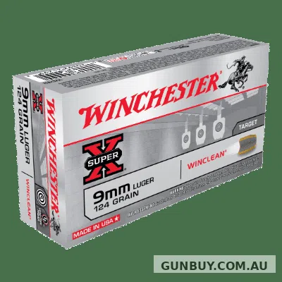 Winchester Super Clean 9mm 124gr BEB 50 pack
