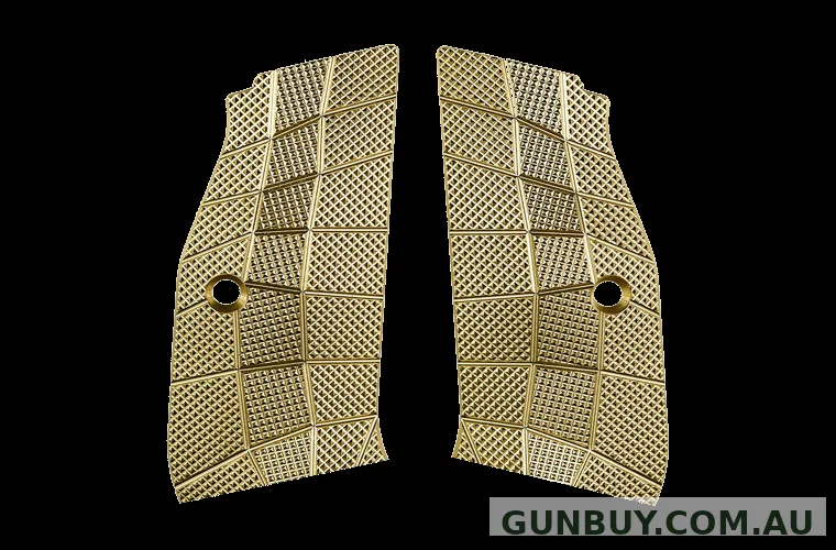 LokGrip CZ Shadow 2 Palmswell GridLOK Brass - Short suit Magwell