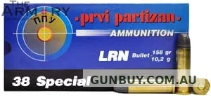 PPU 38 Special 158gr LRN