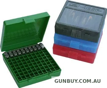 MTM Red Small Pistol Ammo Box (100 Round)