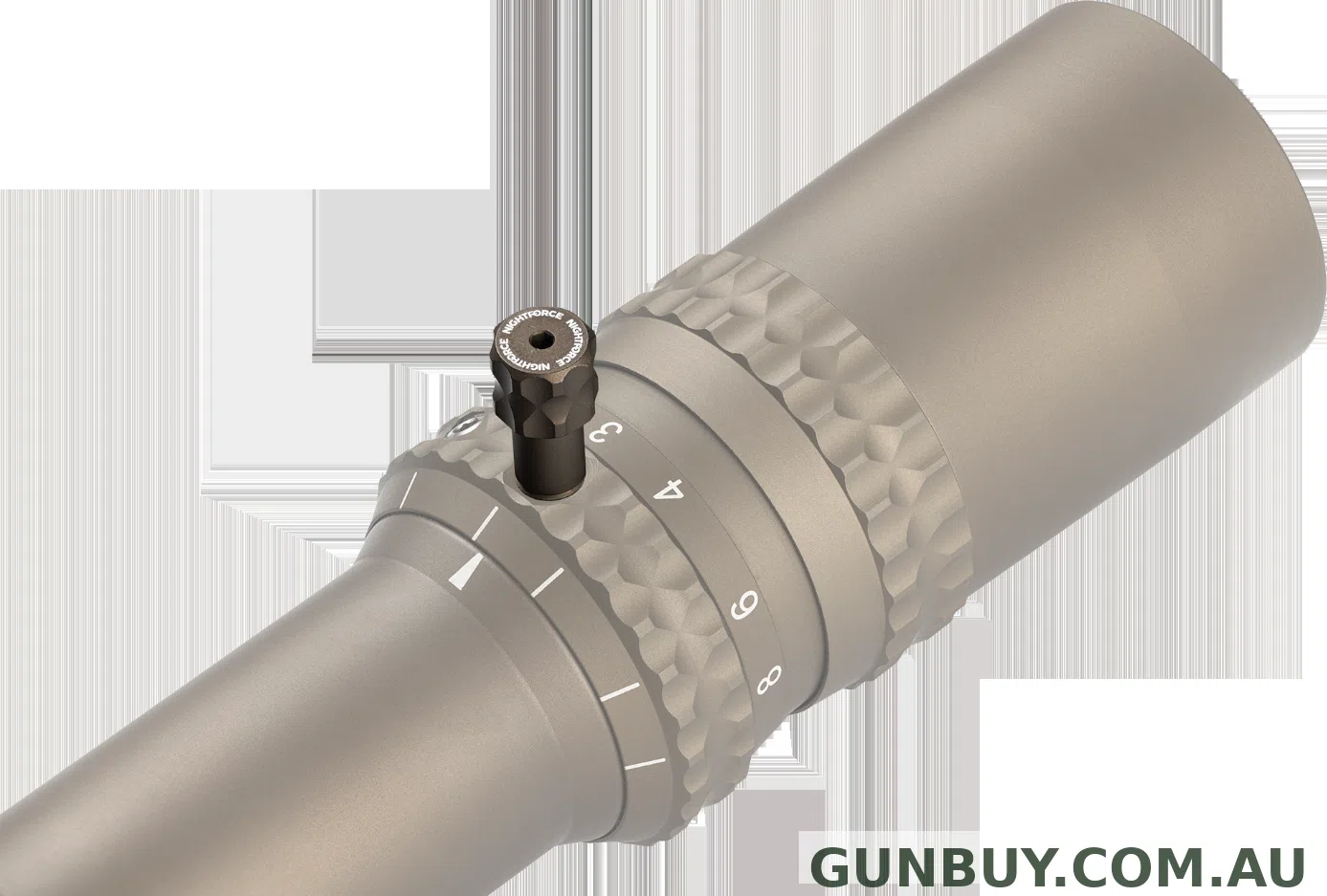 Nightforce Extended Length Power Throw Lever - Flat Dark Earth - ATACR F1 NX8 F1 And NXS 2.5-10X42