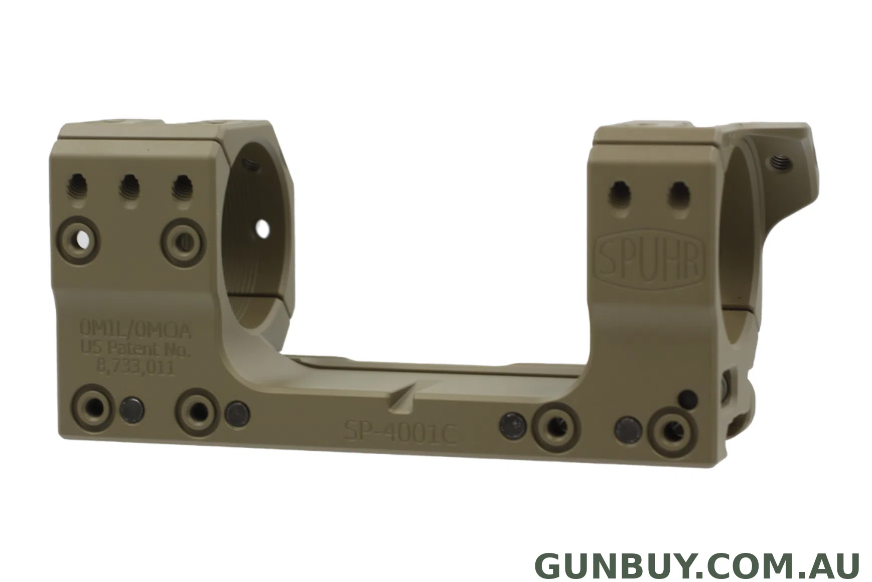 SPUHR SP-4001C 34MM DIA. H30MM 0MIL PICATINNY - FIXED - FLAT DARK EARTH