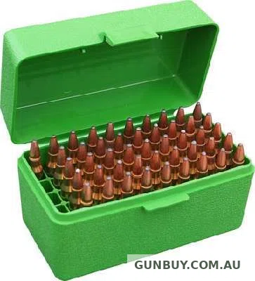 MTM Rifle Ammo Box 50 Rnd 223 / 204 / 300BLK - Green
