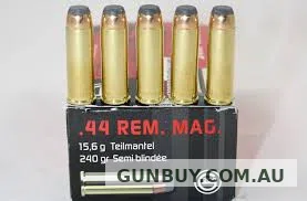 GECO 44 MAG 240GR JACKETED SP (50 ROUNDS)