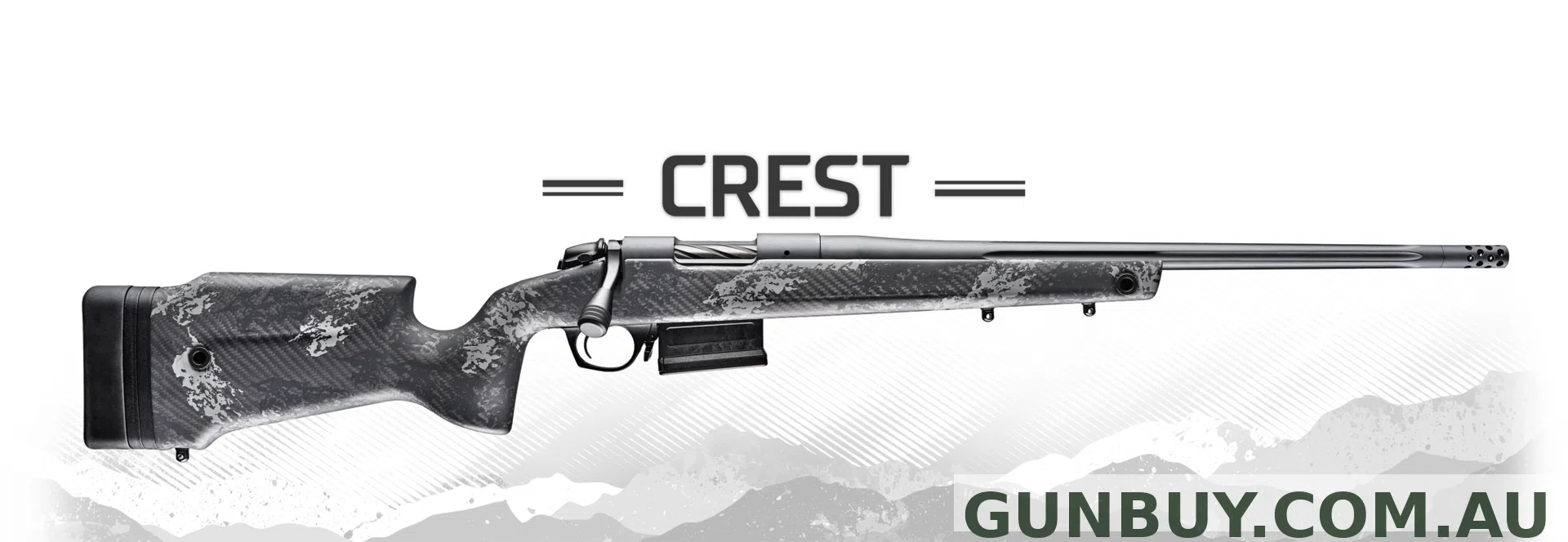 Bergara Crest Cerakote Tactical Grey 1 in 10 twist 20 inch barrel