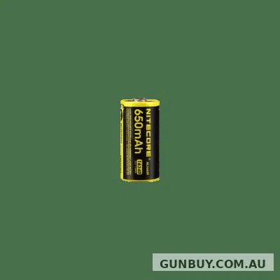 Nitecore 16340 Micro-USB Rechargable 650 mAh Battery
