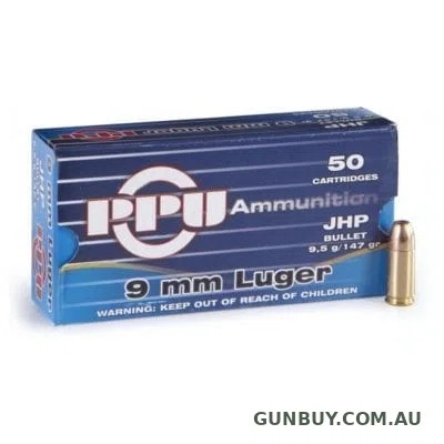 PPU 9mm 124gr LRN (50 Rounds)