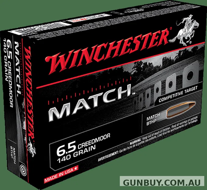 Winchester Match 6.5 Creedmoor 140g (20 pack) - Shooter's Delight