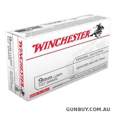 Winchester USA value pack 9MM 147gr JHP (50 rounds)