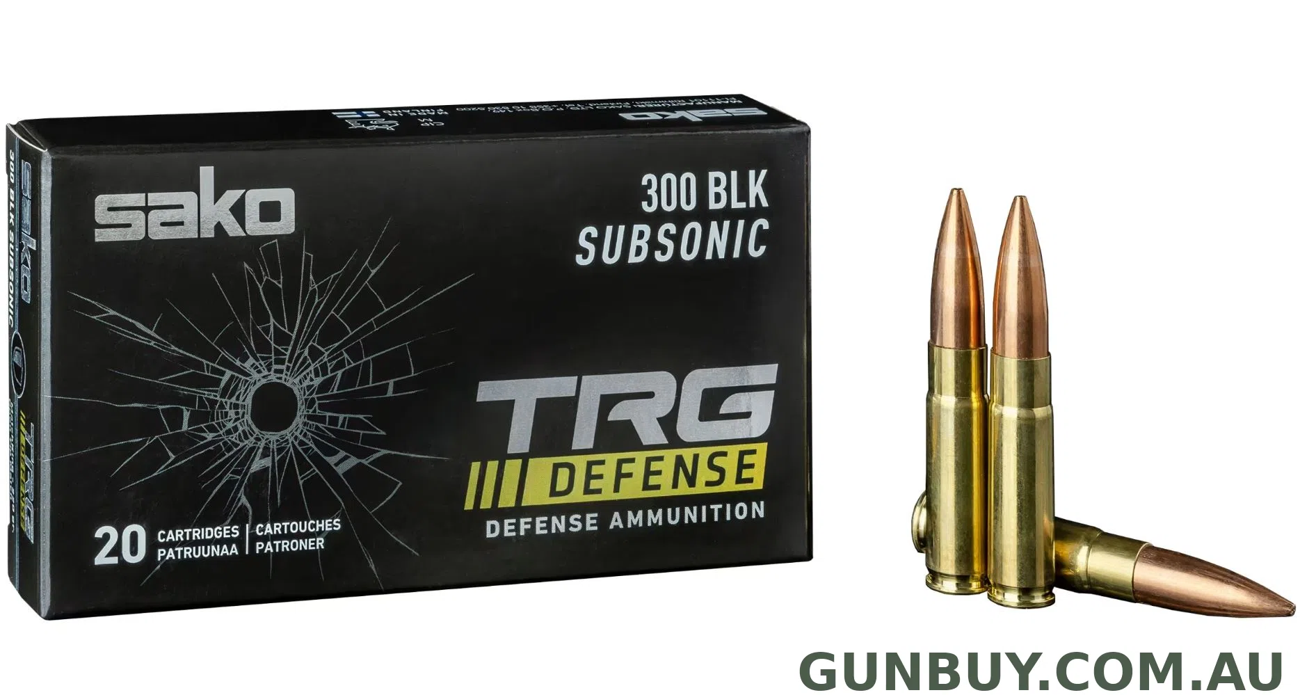 Sako 300 AAC Blackout 220gr TRG Defence (Subsonic) 20pk