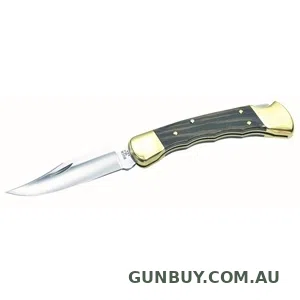 BUCK Folding Hunter Knife Finger Groove
